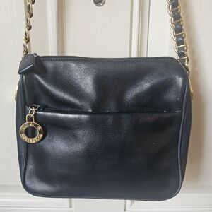 LJS Collections Black Leather And Goldtone Hardware💥🖤💛